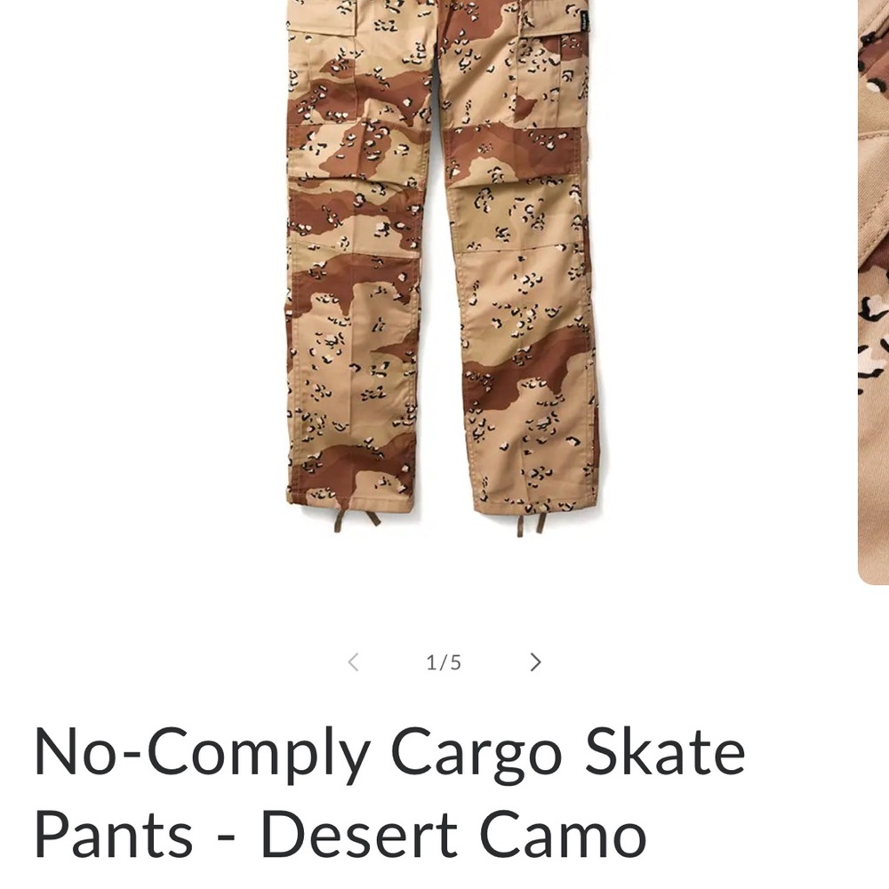 Desert Camo Cargo Skate Pants